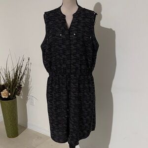 Apt 9 dress XL sleeveless waist tie 813